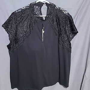 Black lace top